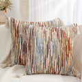 Simmore Fall Boho Decorative Rust Throw Pillow Covers 18X18 Set of 2 by SimmoreHomeDecor
