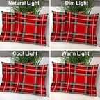 Batmerry Tartan Plaid Throw Pillow Covers, Royal Stewart Tartan Classic Red Scottish Plaid Decorative Pillow Covers Digital Printing Blended for Couch Sofa Bed Invisible Zipper 24X24 in(Set of 2) - Image 7