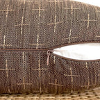 MIULEE Pack of 2 Decorative Vintage Burlap Linen Brown Throw Pillow Covers Modern Farmhouse Pillowcase Rustic Woven Textured Cushion Cover for Sofa Couch Bed 12x20 Inch Dark Coffee - Image 3