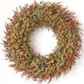 32" Large Fake Eucalyptus Fall Wreath for Front Door Decor(Orange-Green) by GLIDLION