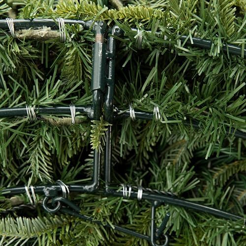 Balsam Hill BH Balsam Fir Christmas Wreath - Premium True Needle Front Door Wreath with LED Clear Lights Available in 26" and 48" Sizes for Indoor and Outdoor Holiday Decorating, 26" - Image 7