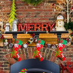 OCTERIC 5 Pcs Black Christmas Metal Stocking Holders for Mantle, Heavy Duty Stocking Hangers Stocking Hook Xmas Ornaments for Counter Tables Window Fireplace Mantle Decoration - Image 5