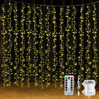 Unittype 15 Pcs 6.6 ft Fake Vines with Lights for Bedroom 300 LED, Ivy Leaf by Unittype