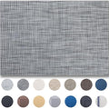 Placemats Set of 12 - Easy Clean Woven Vinyl Placemats for Dining Table, Indoor/Outdoor Place Mats, Washable PVC Table Mats（Dark Gray） by Unknown