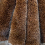 Huntsman High-Pile Faux Fur Christmas Tree Skirt with Hidden Slide Clasp Closure and Durable Microfiber Backing (Grizzly Brown, 72-Inch) - Image 6