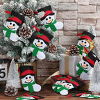 Geyoga 48 Pcs Black White Mini Christmas Stockings, Snowman Stockings Bulk - Image 4