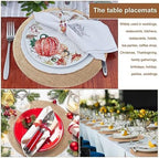 100 Pieces Round Burlap Placemats Bulk 11.8 Inch Boho Table Mats - Image 6
