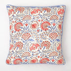 Ridhi Block Print Flamingo Pink Pillow Cover 18" x 18" (Pack of 2) Decorative Couch Pillows for Living Room, Chic Boho Cute Outdoor Pillows Covers Gifts for Spring, Easter and Valentine - Image 6