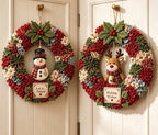 3D Fabric Poke Wreath DIY Kit for Adults Christmas Holiday Decor，2PCS J by Unknown