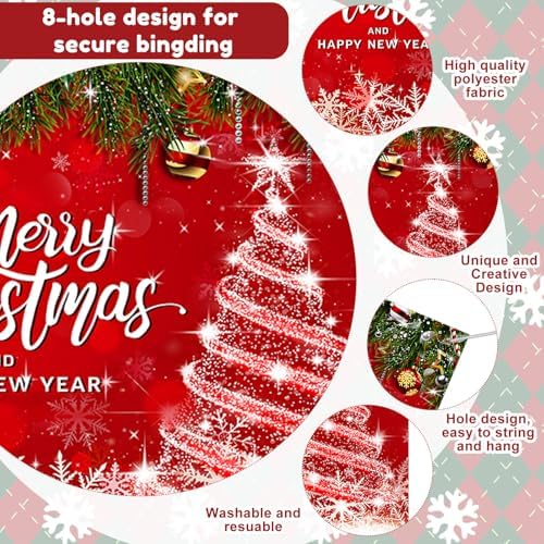 WovWeave Merry Garage Door Cover Banner, 7 x 16 ft - Image 3