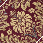 Loom and Mill Luxury Jacquard Placemats Set of 6, Burgundy Red, 12x18 in - Image 5