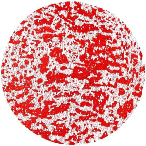 Red Disposable Placemats Thin Mesh Round Chargers 50Pack Doilies Table Mats by Zulaniu