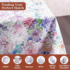Maison d' Hermine Table Cloth Rectangle Table Reusable 100% Cotton 60"x120" - Image 4