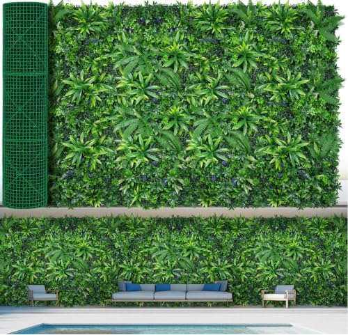 Grass Wall Panels 60"x180"(90 sqft) UV-Anti Hedge Boxwood Roll by EverNature