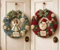 3D Fabric Poke Wreath DIY Kit for Adults Christmas Holiday Decor，2PCS H by Unknown