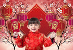 Chinese New Year Polyester Backdrop, Red, 10x8ft, Reusable, for Party Decor, Photography, Festivals - Image 2