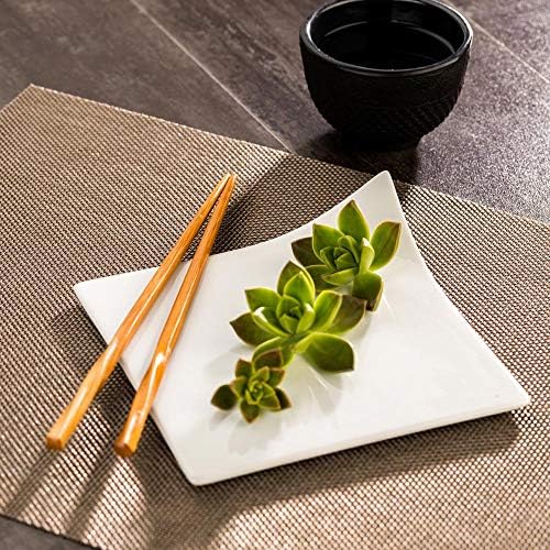 Restaurantware Antique Brass Vinyl Woven Placemat, 16 x 12 in, 6 Pack - Image 3