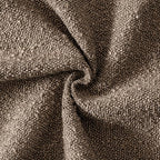 MIULEE 26x26 Decorative Euro Sham Boucle Couch Pillow Covers Light Brown - Image 2