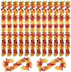 12 Pcs Fall Maple Leaf Garland 69 ft Artificial Hanging Vine by Solsew