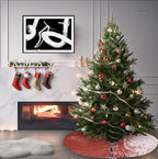 Sophia-Art Christmas Tree Skirt, Luxury Velvet Plush Skirt, Xmas Decoration Holiday Party Décor, Soft Velvet Home Décor Merry Christmas Party Christmas Tree Decorations (Rose,48 Inch) - Image 2