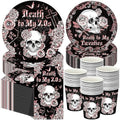 Pickmesh 250 Pcs Death to My 20s Party Decoration 30th Birthday Paper Plates Cups and Napkins Rip to My Twenties Birthday Party Tableware Set for Women Funeral Youth, 50 Guests by Pickmesh
