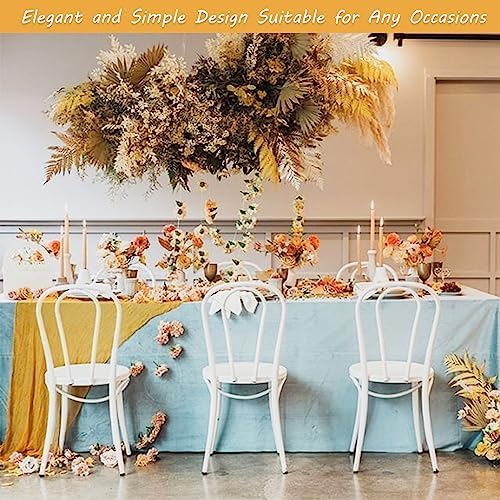 35x72 Inch Mustard Cheesecloth Table Runner Fall Thanksgiving Boho Decor - Image 7