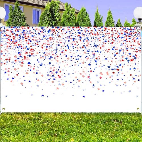 4th of July Backdrops for Photography Independence Day Background 12x10 FT Patriotic Theme Party Decor USA Patriotic National Veterans Memorial Day Holiday Photo Props - Image 4