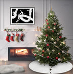 Sophia-Art Christmas Tree Skirt, Luxury Velvet Plush Skirt, Xmas Decoration Holiday Party Décor, Soft Velvet Home Décor Merry Christmas Party Christmas Tree Decorations (Ivory,48 Inch) - Image 2