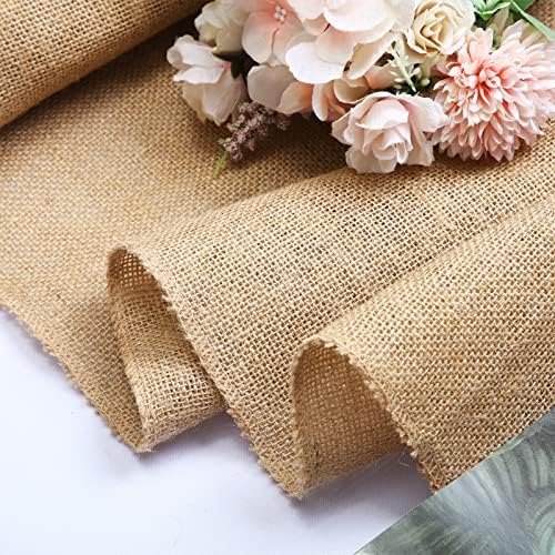 Buryeah 15 Pack Burlap Table Runners,12 x 71 Inch Natural Jute Rustic Runners Vintage Farmhouse Country Table Decor for Wedding Engagement Birthday Party Home Dining Kitchen Decorations - Image 3