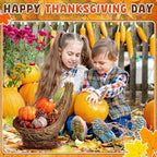 Dandat 12 Inch Thanksgiving Cornucopia Basket Horn of Plenty Centerpieces - Image 5