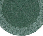 Lightnpro Handmade Beaded Placemats Set of 4 – 13 Inch Round Green Charger Mats | Handcrafted Artisan Table Accessories, Elegant Decorative Dining Table Décor for Weddings, Holidays & Parties - Image 3