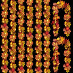 CQURE 8 Pack Fall Leaf Garland with Lights,Fall Decor Halloween Lights Artificial Maple Leaves Autumn Garland Hanging Vines Thanksgiving Decor for Home Christmas Autumn by CQURE