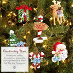 Bucilla, Felt Applique 18" Stocking Making Kit, North Pole This Way - Image 5