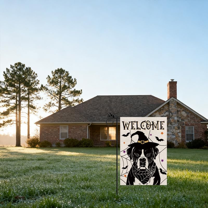Seasonal Garden Flags Sets - Boxer Decortions Dog Flags Double Sided Flags Set of 11 Holiday Farmhouse Indoor Outdoor Yard Lawn Christmas Gifts Decor 12.5x18 Inch - Image 4