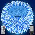 355FT 900 LED Blue and White Christmas Lights, Extra Long Outdoor String Lights Waterproof, Timer & Memory, 8 Modes Dimmable Plug in Fairy Lights for Outside Tree Wedding Patry Holiday Decorations by JIXXULVU