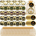 MTLEE 20 Set Ramadan Mubarak Scented Candle with Organza Bag and Cards Ramadan Gifts Eid Candles Muslim Scented Light Islamic Party Favors Gifts for Home Muslim Islam Festival Holiday Decor (Gold) by MTLEE