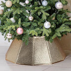 HarcoHome Dazzling Christmas Tree Collar, 26" D Foldable Crystal Christmas Tree Base Cover, Handmade Skirt for Xmas Decoration (Rose Gold, Diamond) by HarcoHome