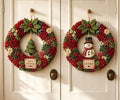 3D Fabric Poke Wreath DIY Kit for Adults Christmas Holiday Decor，2PCS B by Unknown