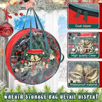 Shappy 20 Pcs Wreath Storage Bag Container with Clear Window,24inch - Image 4