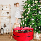 Hoolerry 2 Pcs Christmas Wreath Storage Bags Double Layer,30 Inch - Image 6