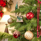 JORNOY 106Pcs Christmas Ornaments Set, Shatterproof Assorted Hanging Baubles Decorations Bulk for Christmas Tree Decorations Home Holiday Party Decor, Red & Green & Gold - Image 2