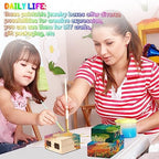 Sintuff 48 Pack Small Unfinished Wooden Boxes for Crafts 2.7 x 2.7 x 1.6 Inch Storage Treasure Chest with Hinged Lids Clasp Mini Pine Wood Jewelry Gift Boxes for DIY Bracelet Home Decorate Party Favor - Image 5