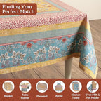 Maison d' Hermine Table Cloth Rectangle Table Reusable 100% Cotton 70"x108" - Image 4