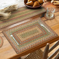 Homespice Azalea Jute Braided Placemats, Rect 13x19 Set of 6 by Homespice