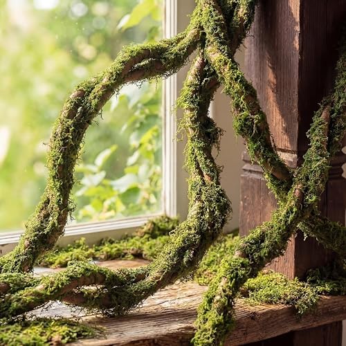 Janinka 4 Pcs 118in Large Bendable Artificial Tree Branches with Moss by Janinka