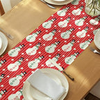 Christmas Table Runners | Red Snowman | Seasonal Table Decorations | Home Kitchen Decor | Made in The USA | Stain Resistant | 14" x 108" Long - Image 6