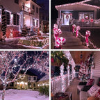 JMEXSUSS 400 LED Red and White Christmas Lights Outdoor with Remote - Image 6