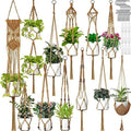 Hoteam 12 Pcs Macrame Plant Hangers Macrame Hanging Planters for Indoor Plants Handmade Boho Hanging Baskets Flower Pots Holder for Outdoor Home Wall Decor by Hoteam