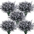 RECUTMS 36Pcs Black Fall Decor Artificial Plant Outdoor Fake Spring Flower by RECUTMS