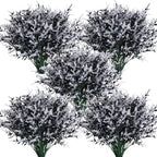 RECUTMS 36Pcs Black Fall Decor Artificial Plant Outdoor Fake Spring Flower by RECUTMS
